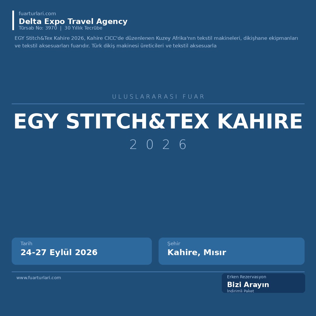 EGY Stitch&Tex Kahire 2026