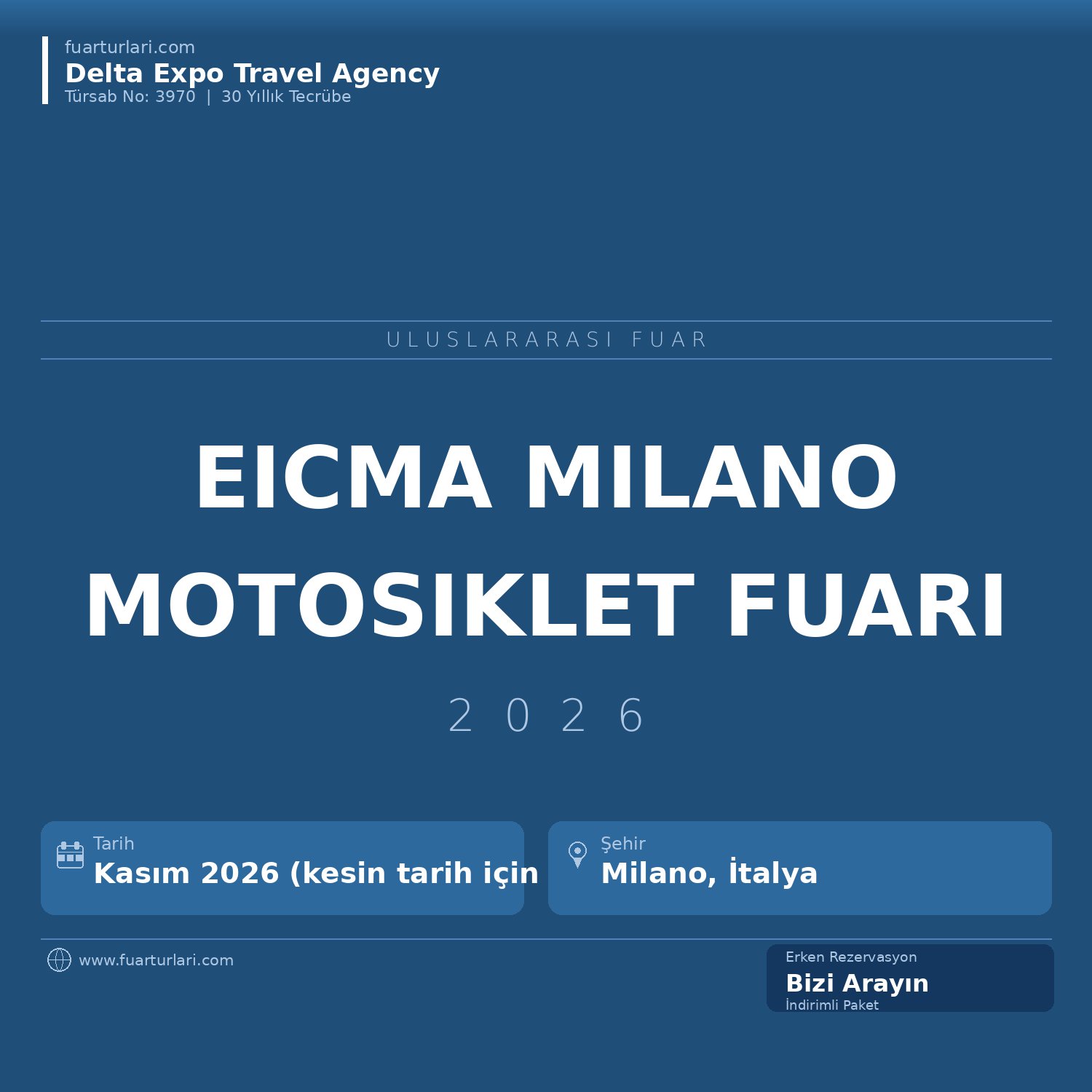 EICMA 2026 — Milano Motosiklet Fuarı