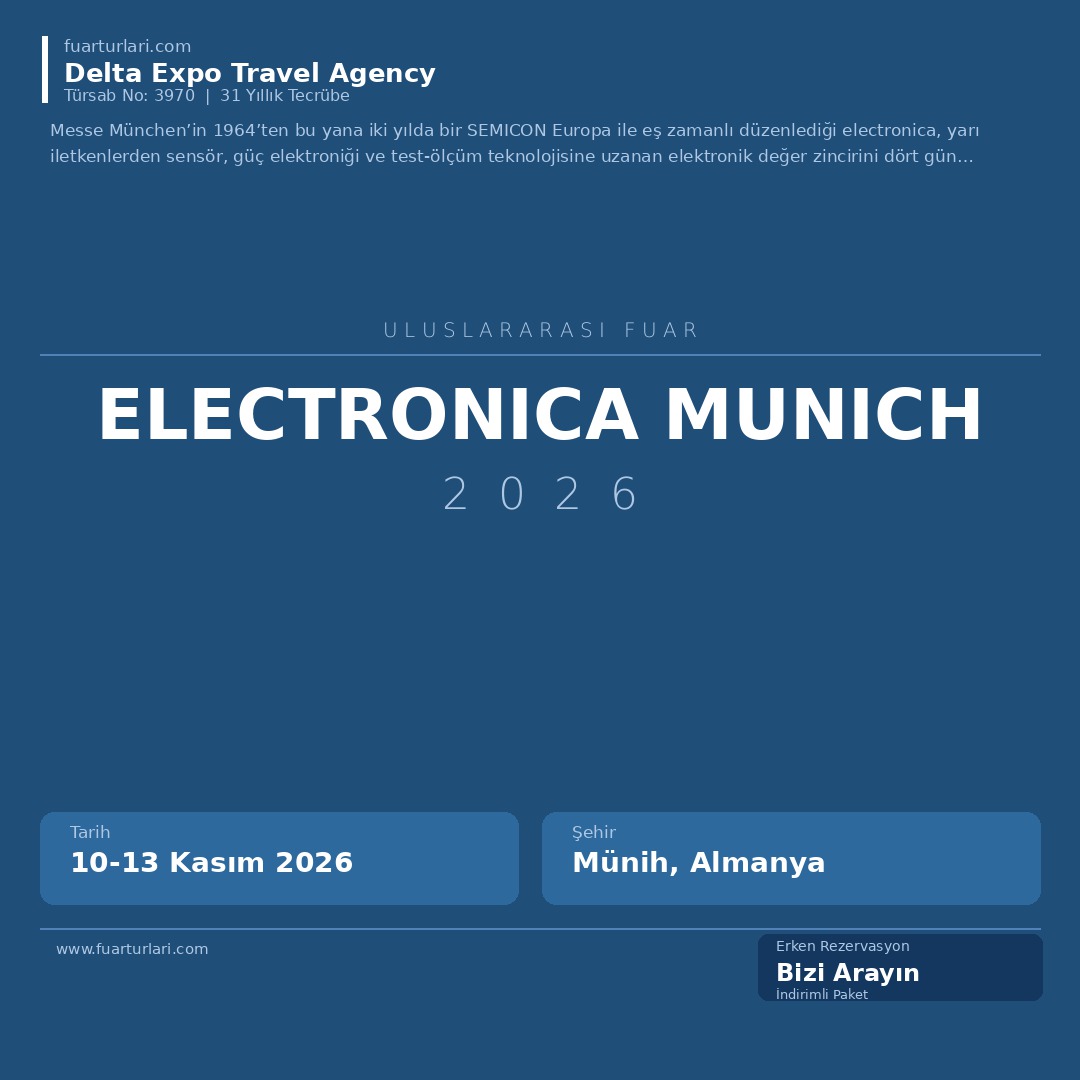 Electronica Munich 2026