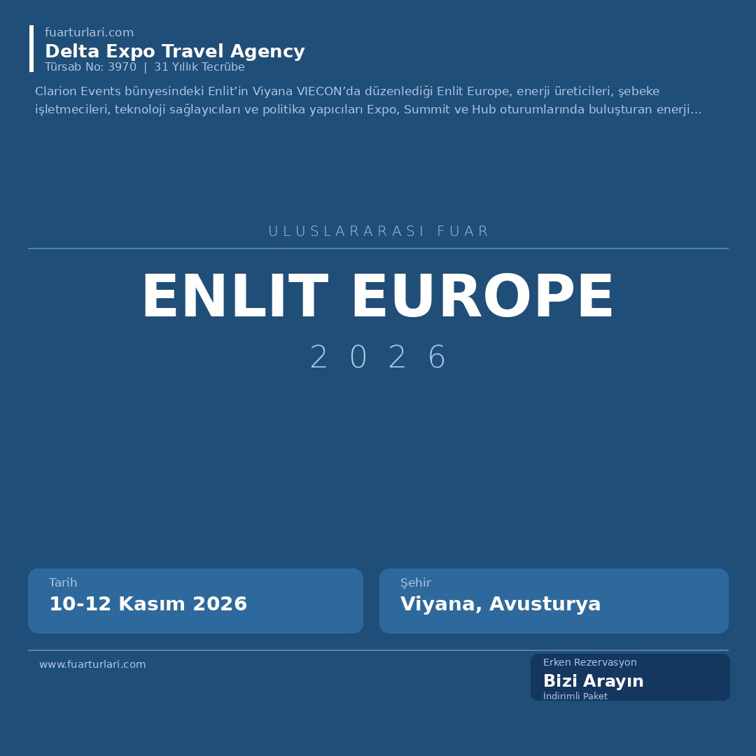 Enlit Europe 2026
