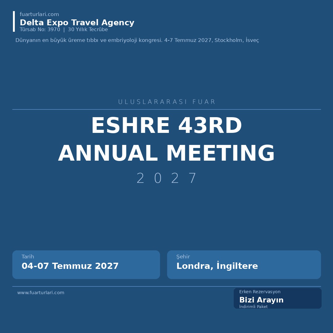 ESHRE 43rd Annual Meeting