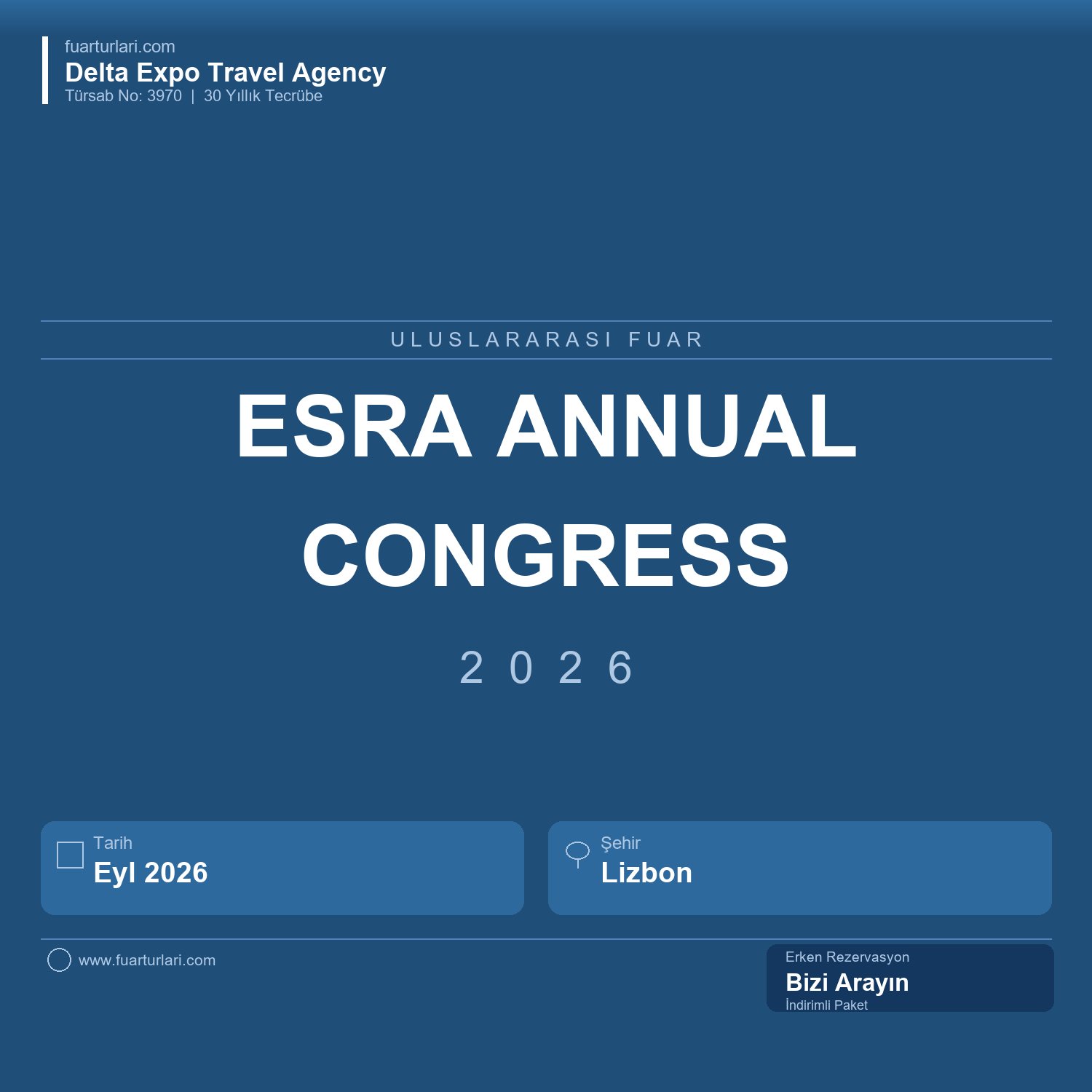 ESRA Annual Congress 2026 - Lizbon