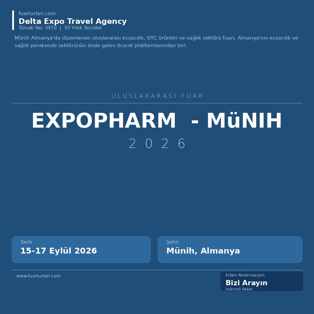 Expopharm 2026 - Münih