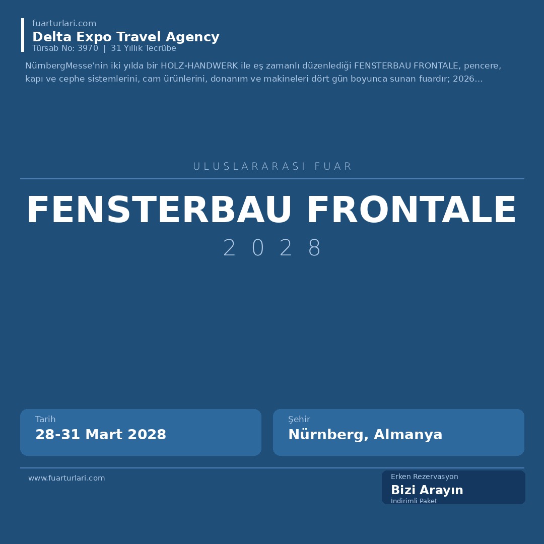 Fensterbau Frontale 2028