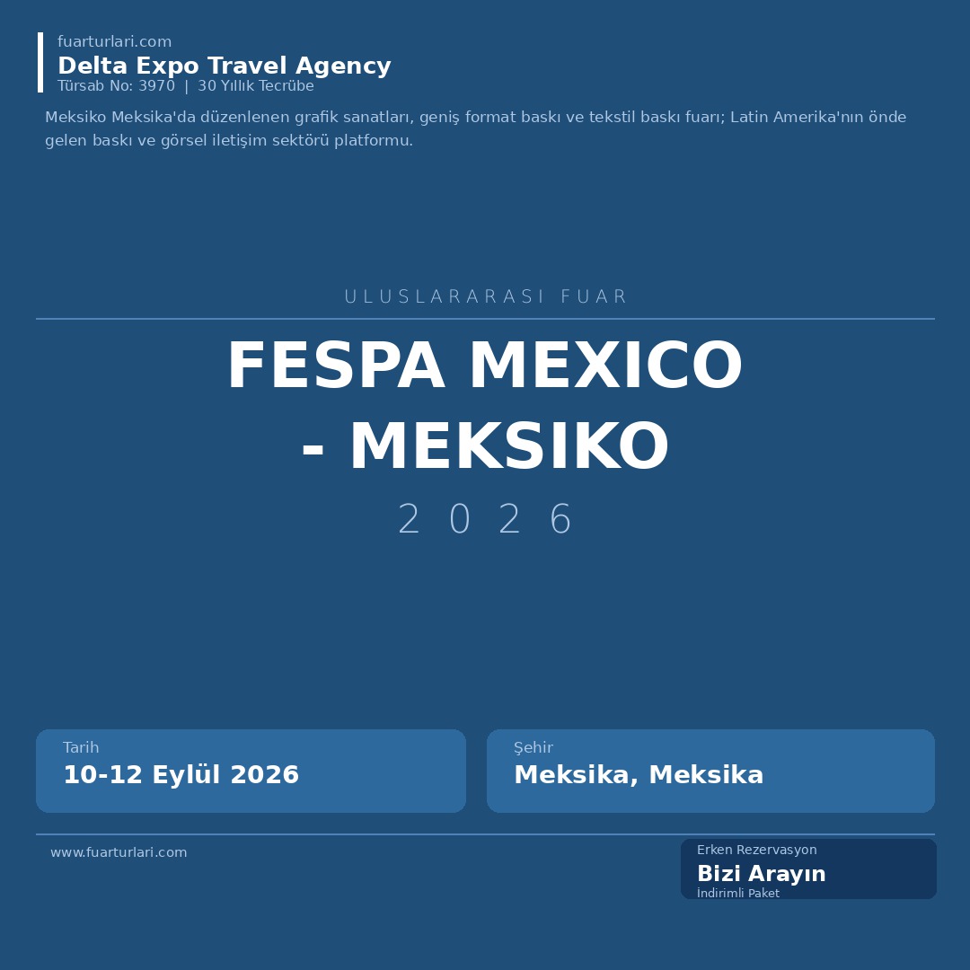 FESPA Mexico 2026 - Meksiko