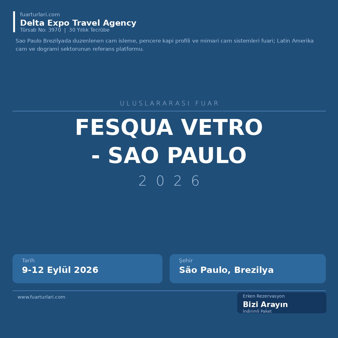 Fesqua Vetro 2026 - Sao Paulo