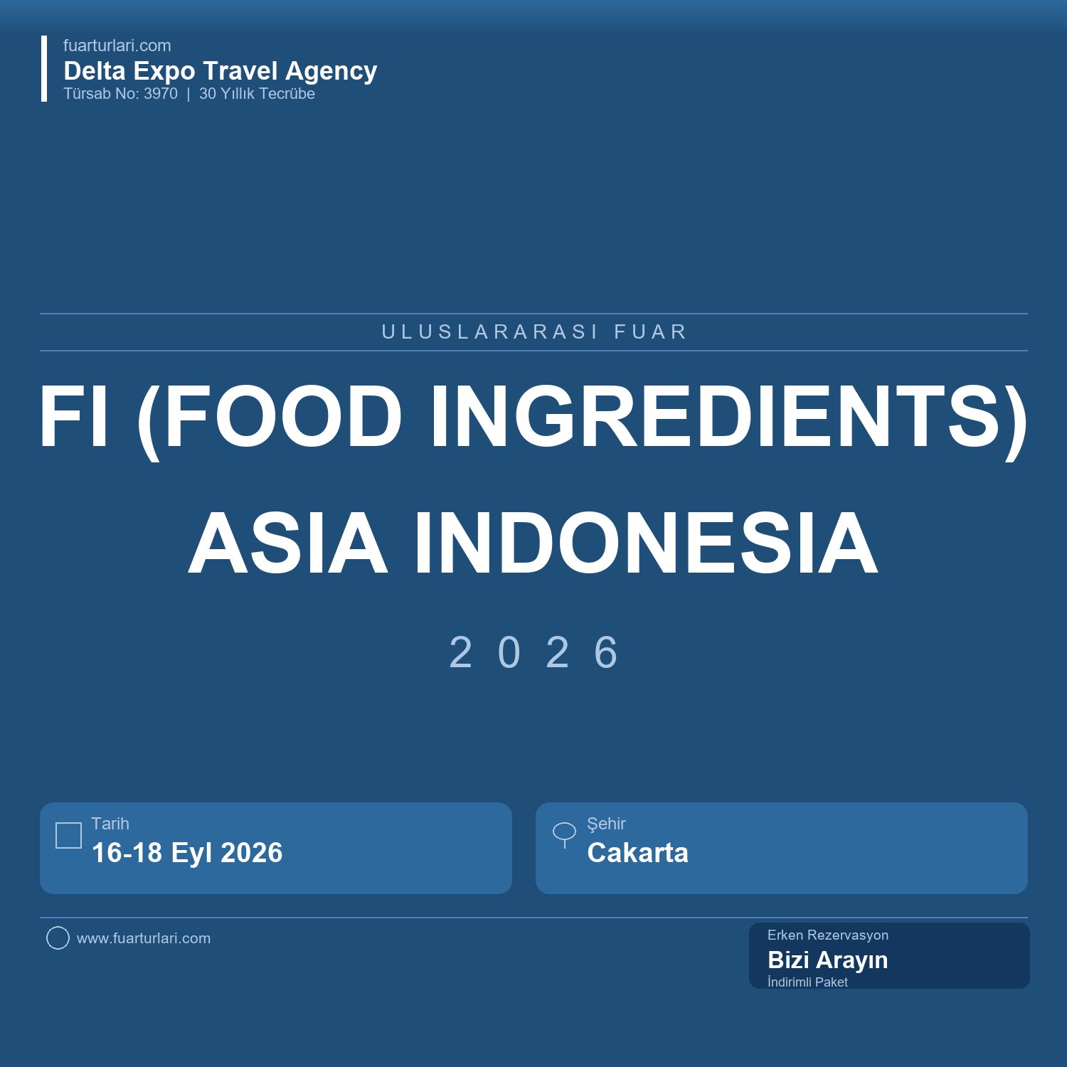 Fi (Food Ingredients) Asia 2026 Indonesia - Cakarta