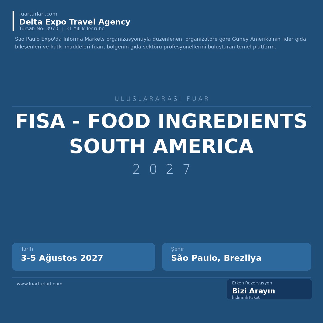 FISA - Food Ingredients South America 2027