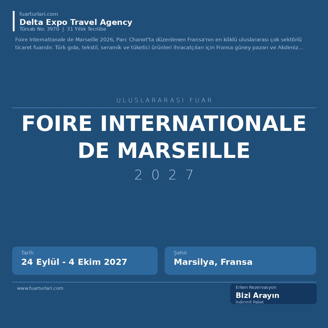 Foire Internationale de Marseille 2027