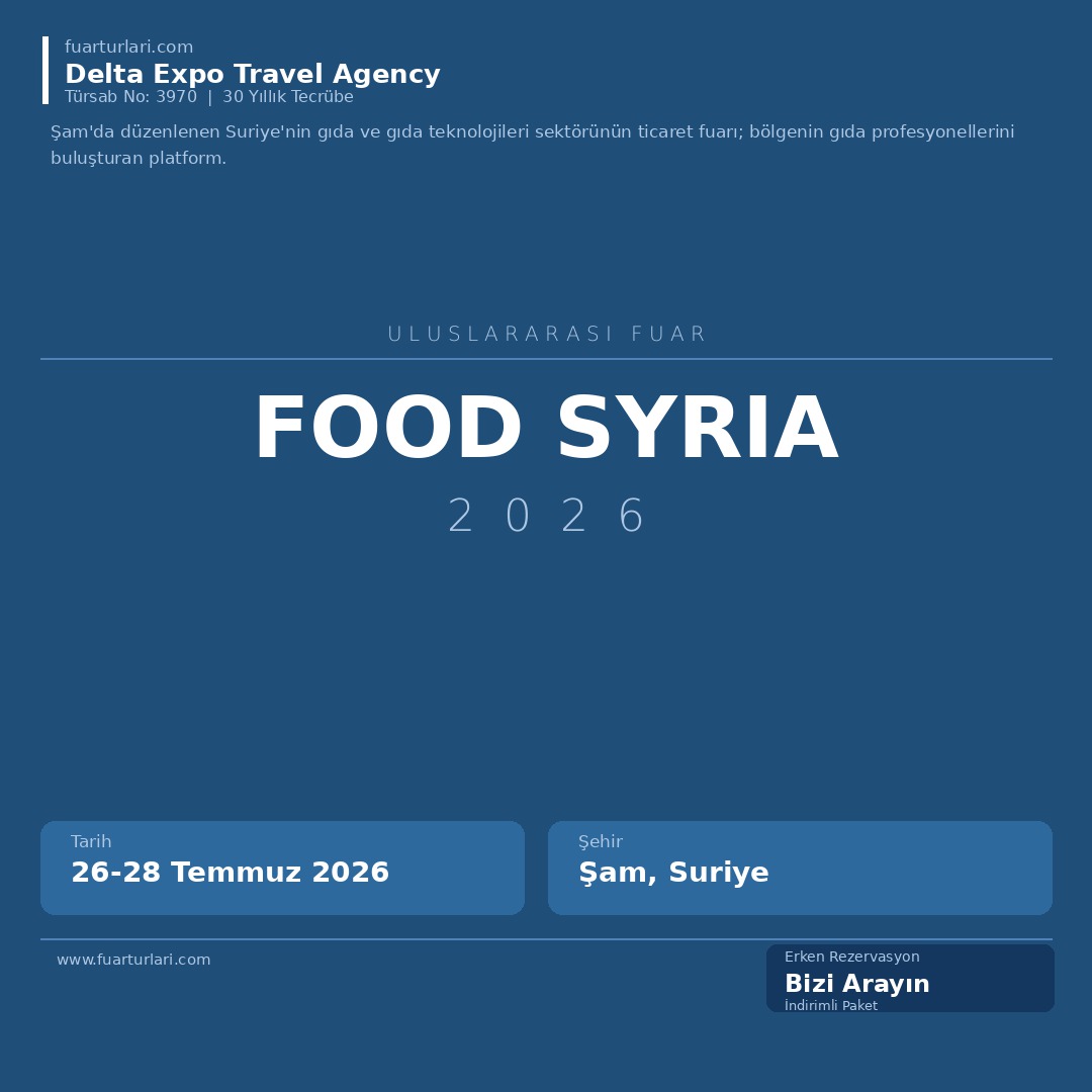 Food Syria 2026