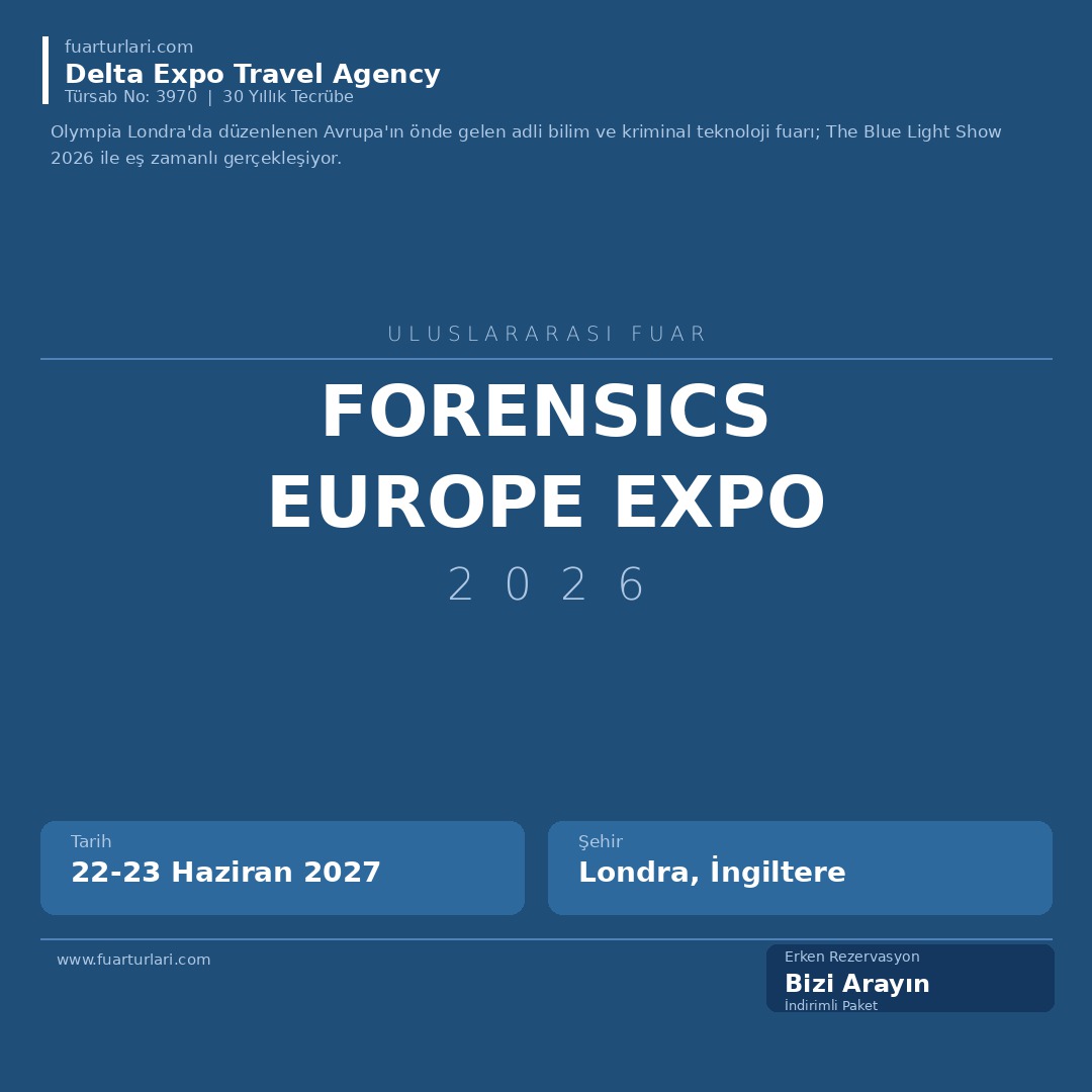 Forensics Europe Expo 2026
