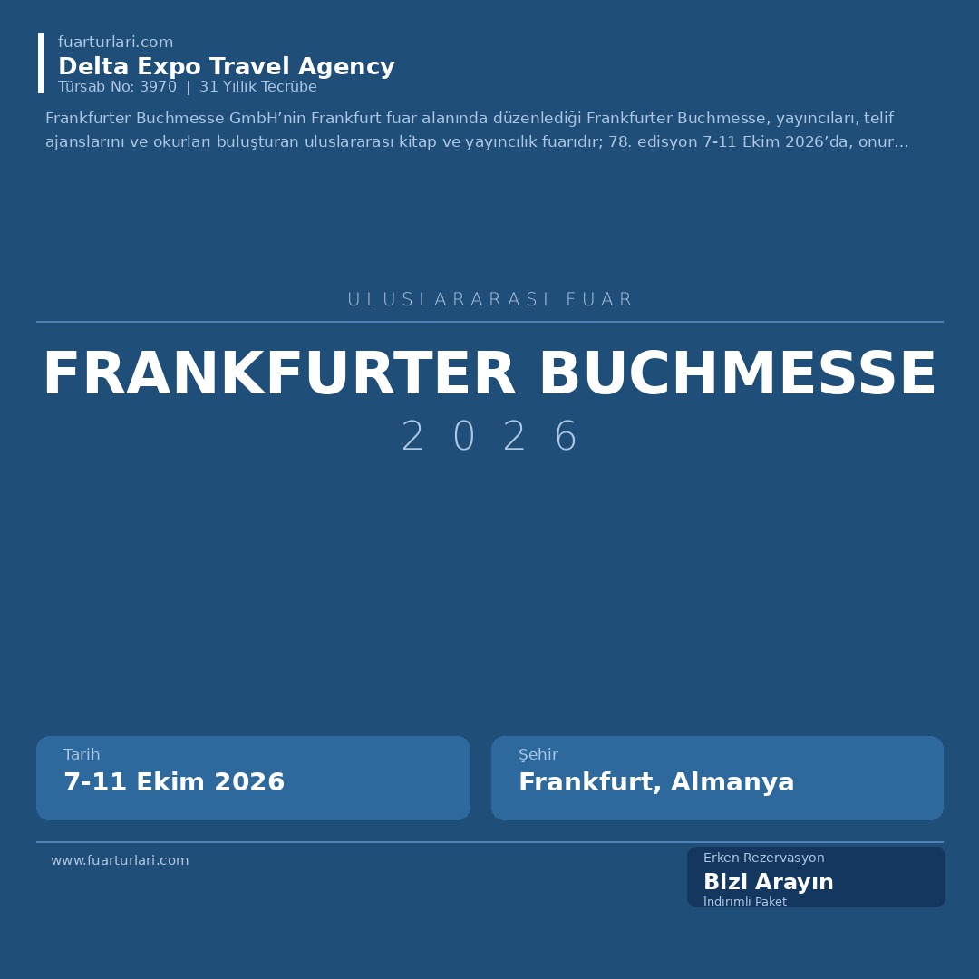 Frankfurter Buchmesse 2026