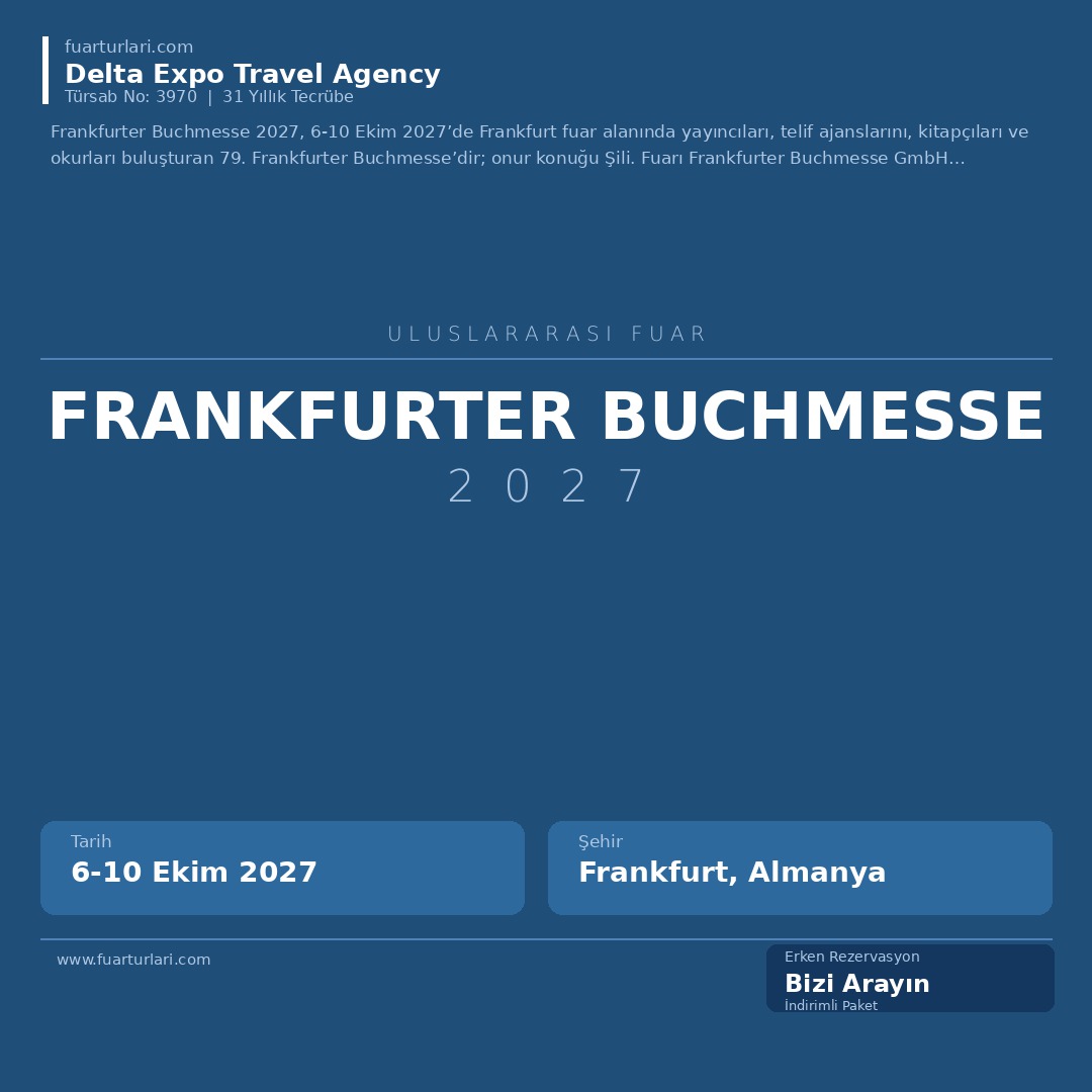 Frankfurter Buchmesse 2027