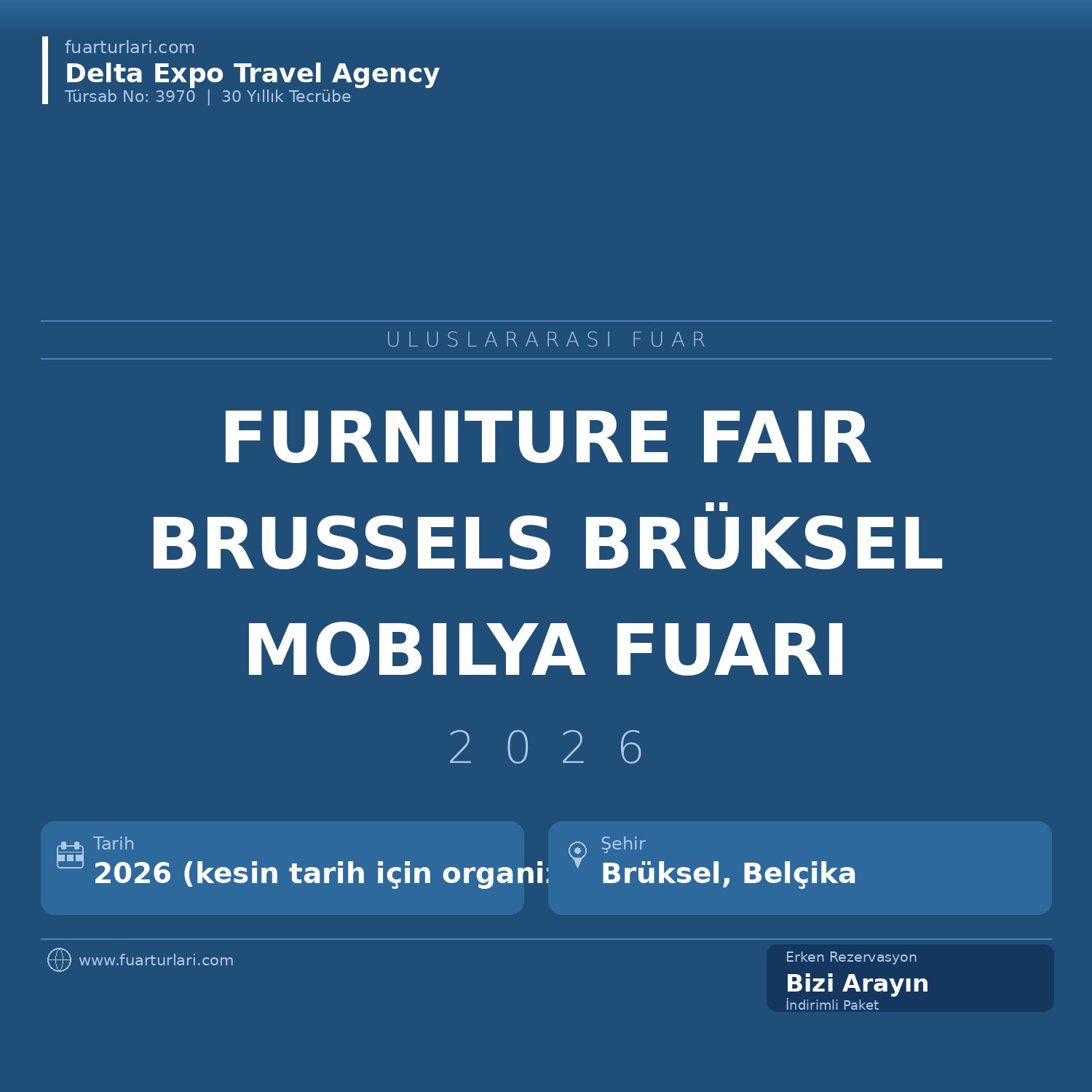 Furniture Fair Brussels 2026 — Brüksel Mobilya Fuarı
