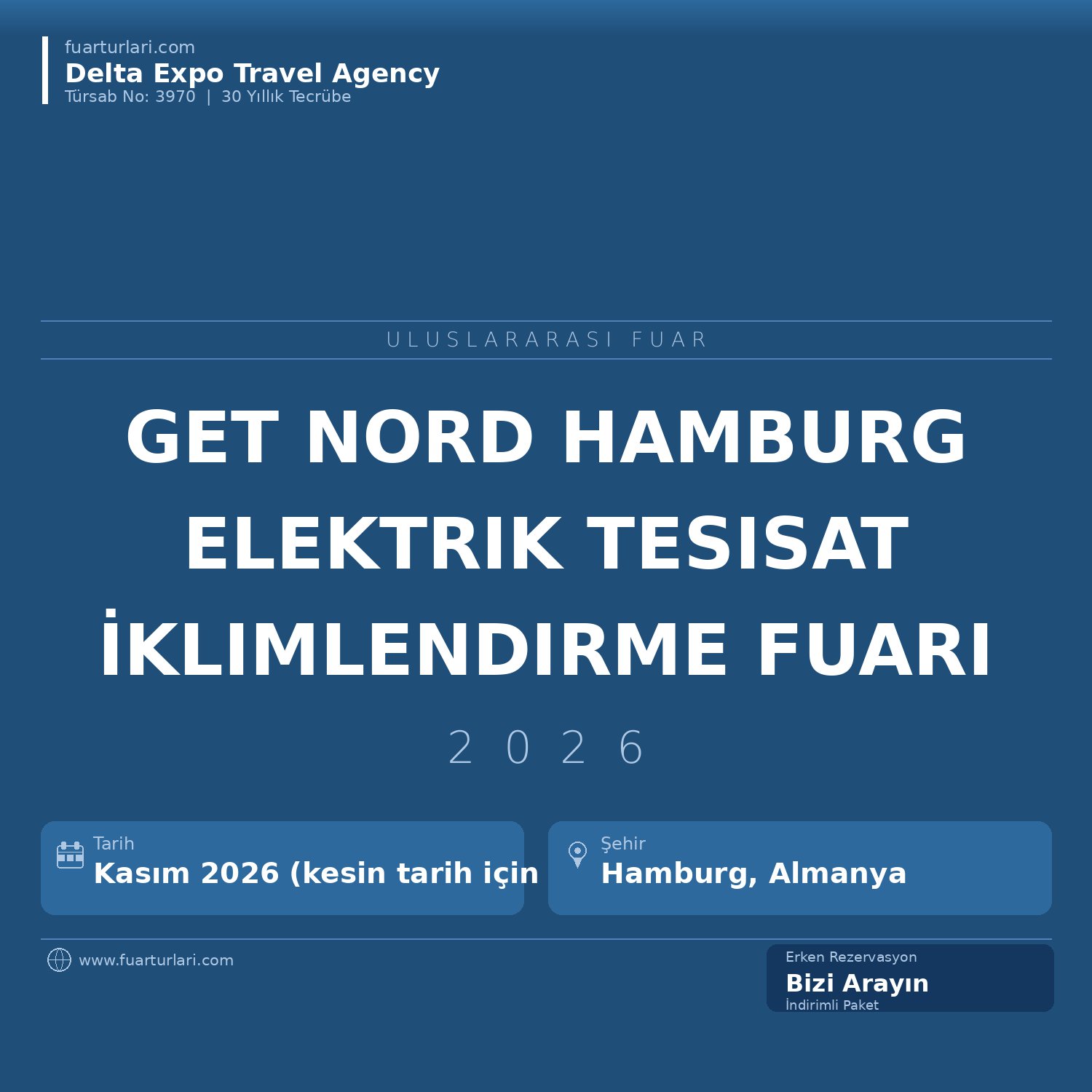 GET Nord 2026 — Hamburg Elektrik, Tesisat ve İklimlendirme Fuarı