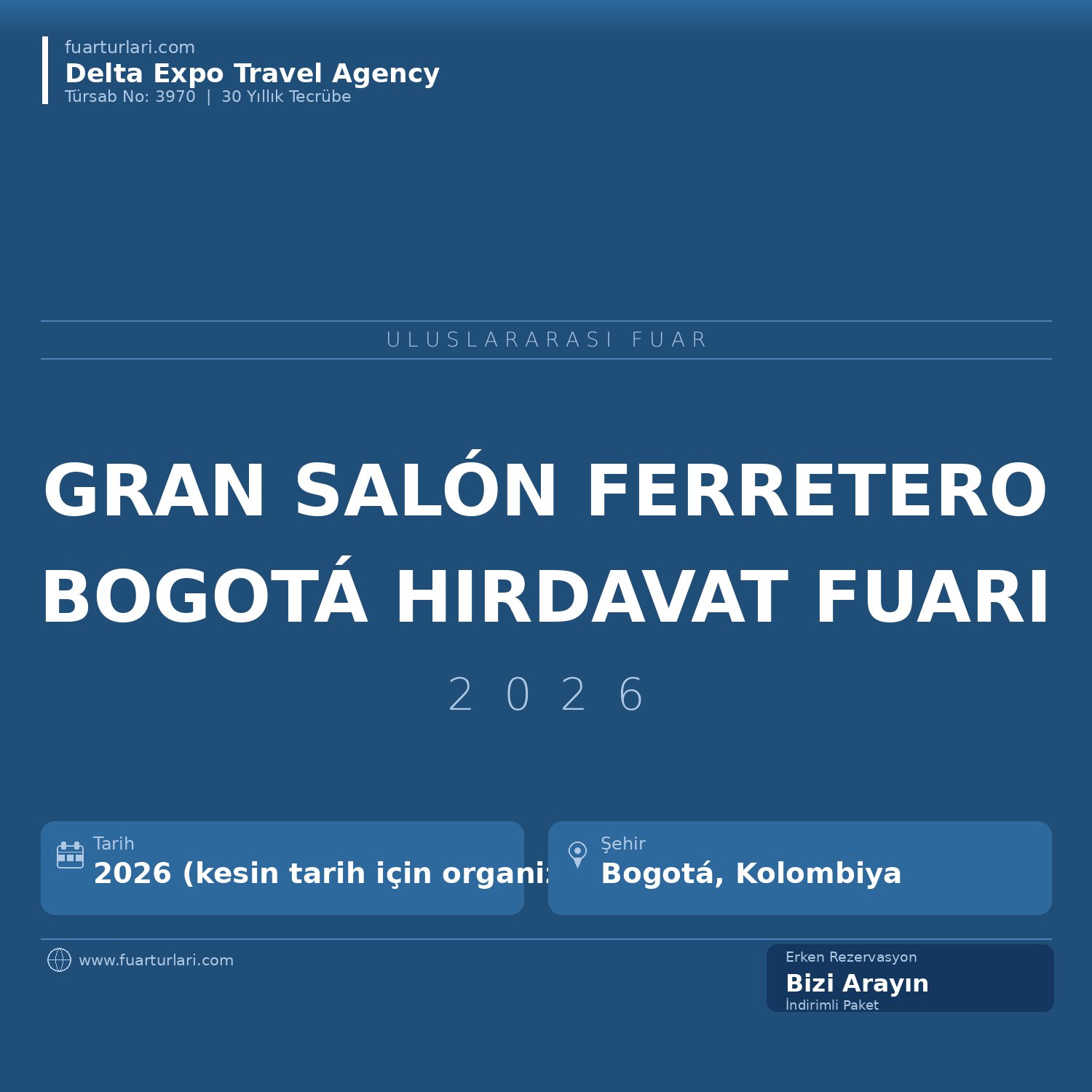 Gran Salón Ferretero 2026 — Bogotá Hırdavat Fuarı