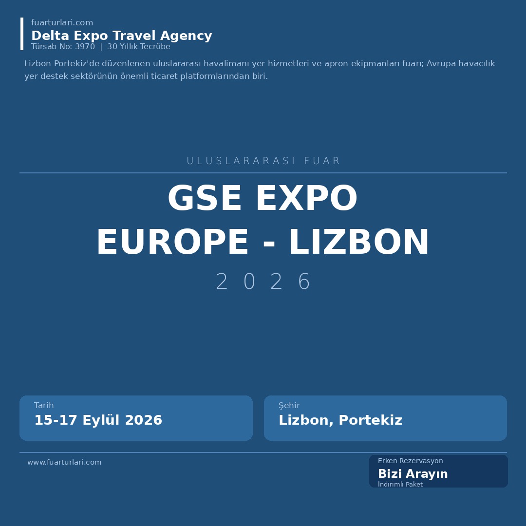 GSE Expo Europe 2026 - Lizbon