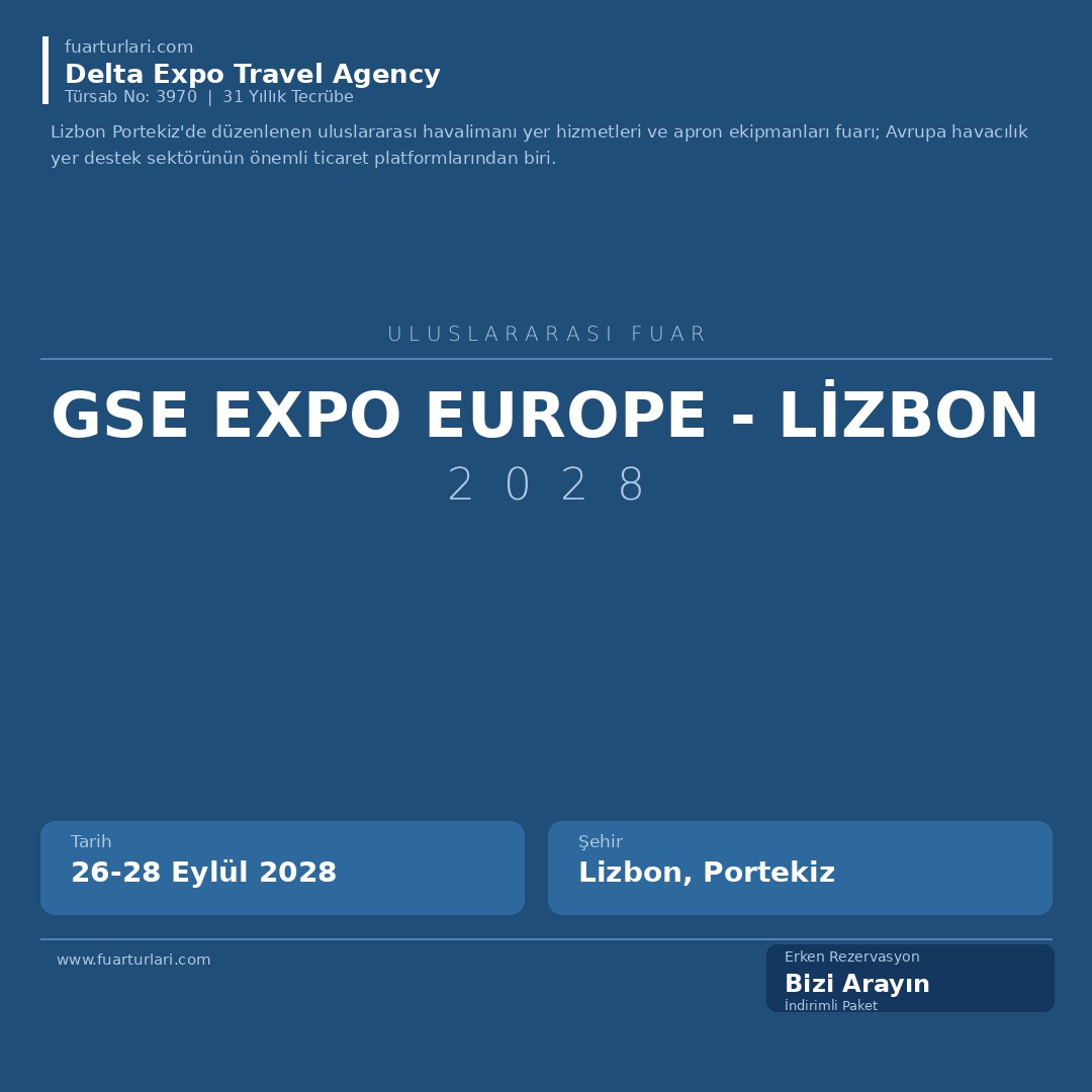 GSE Expo Europe 2028 - Lizbon