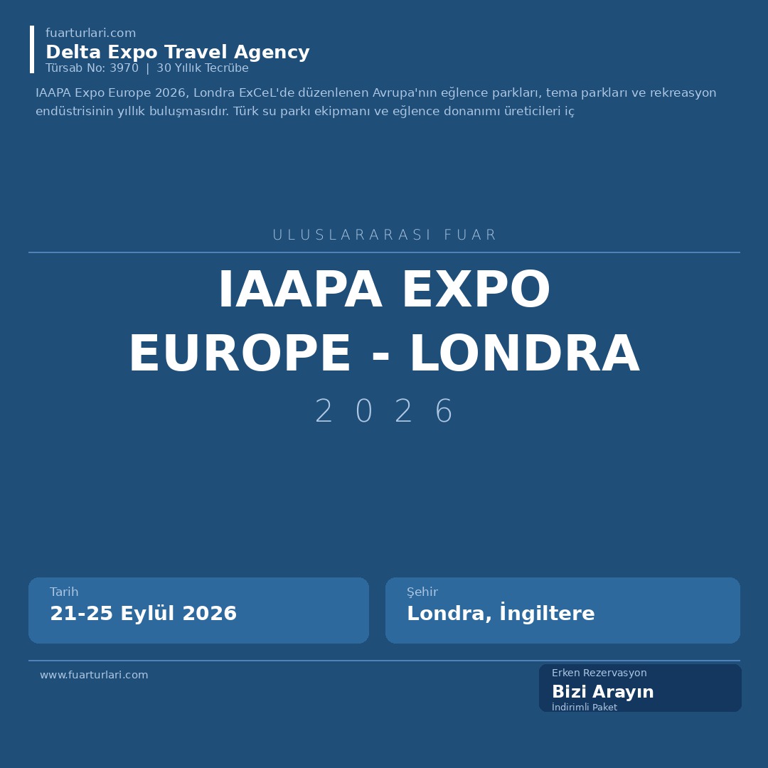 IAAPA Expo Europe 2026 - Londra