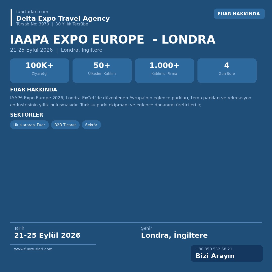 IAAPA Expo Europe 2026 - Londra