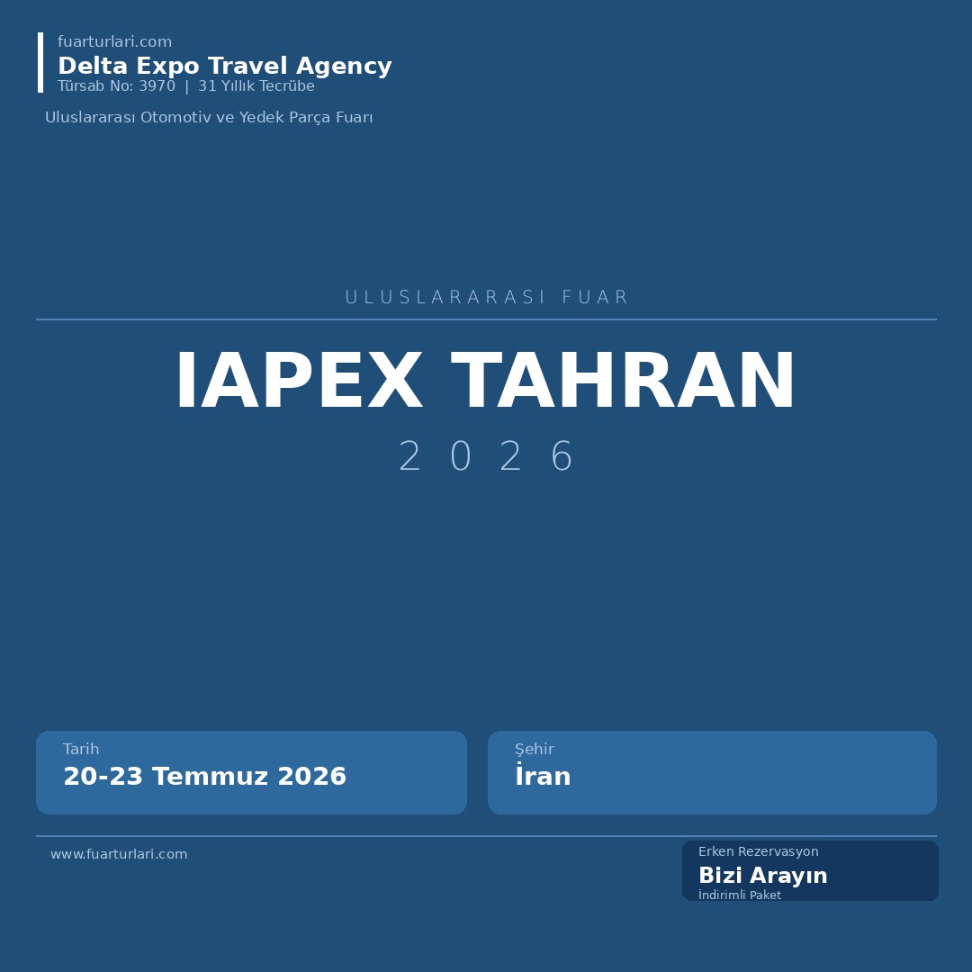IAPEX Tahran 2026