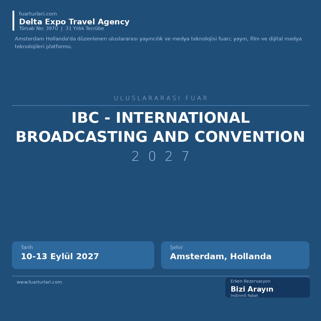 IBC 2027 - International Broadcasting and Convention