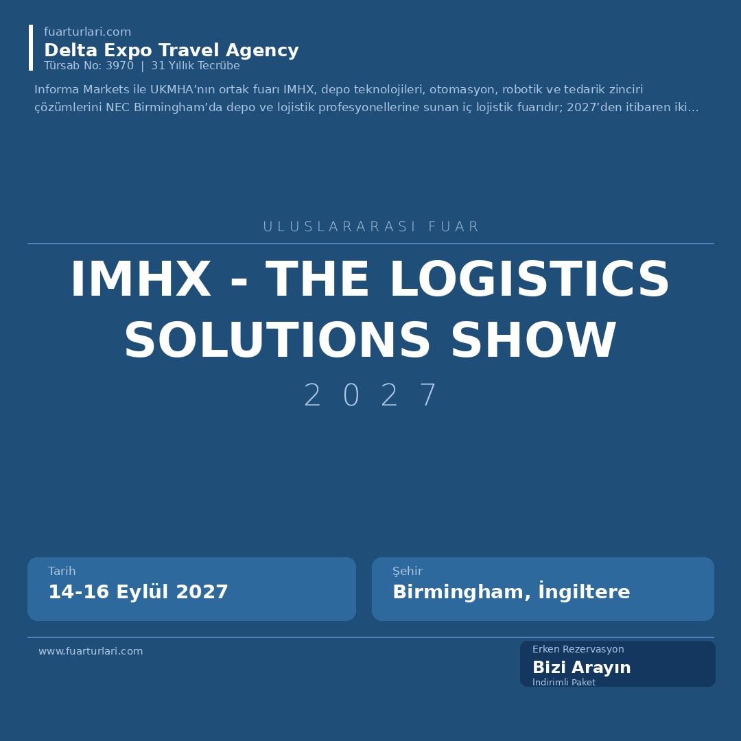 IMHX 2027 - The Logistics Solutions Show