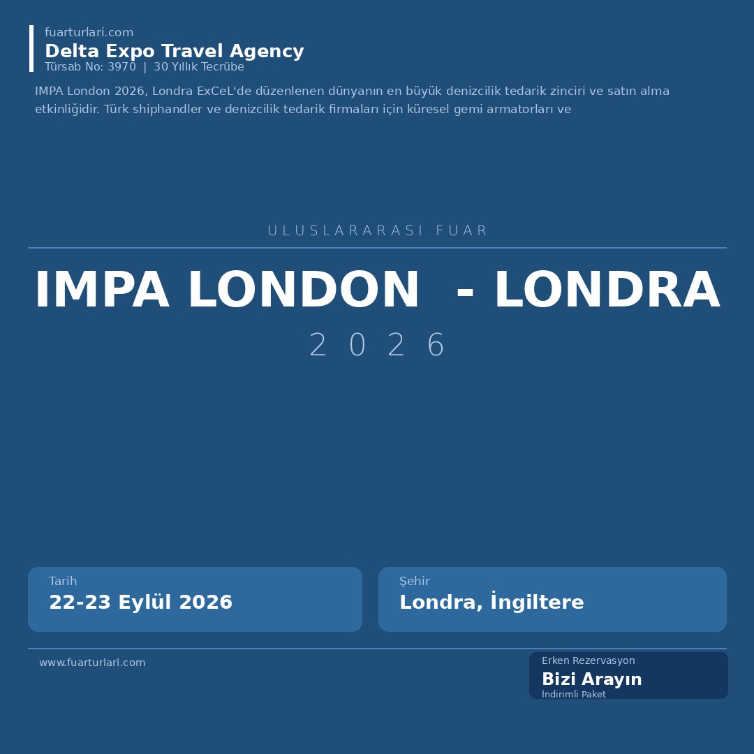 IMPA LONDON 2026 - Londra