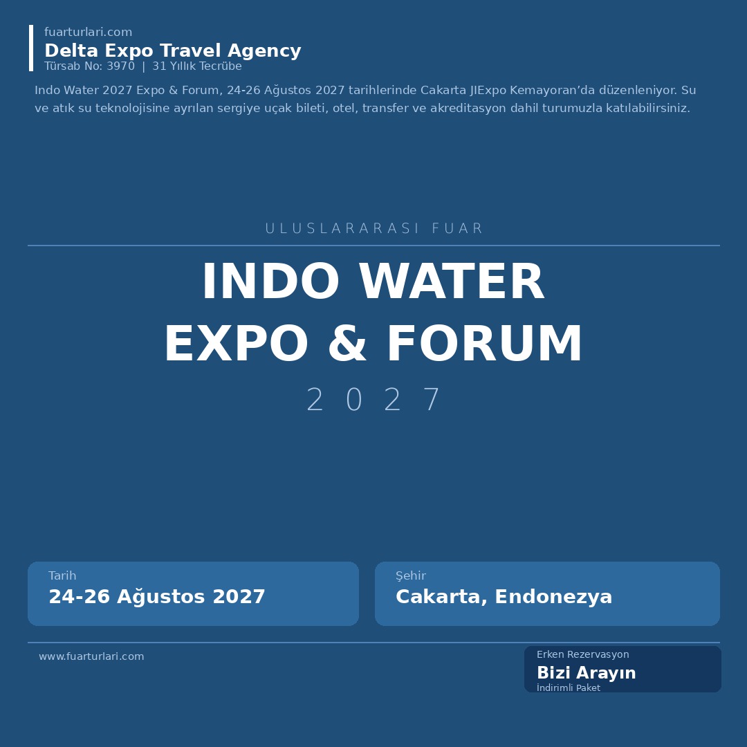 Indo Water 2027 Expo & Forum