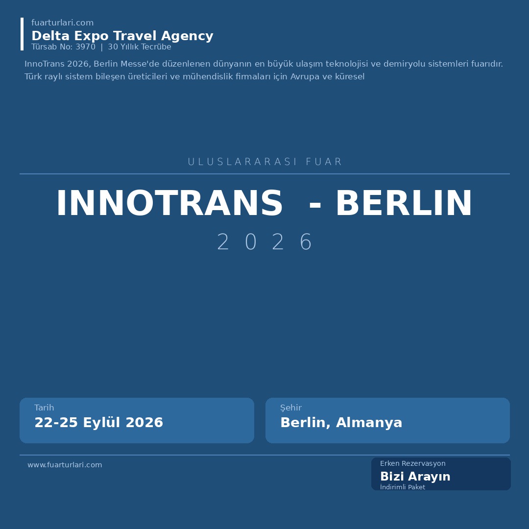InnoTrans 2026 - Berlin