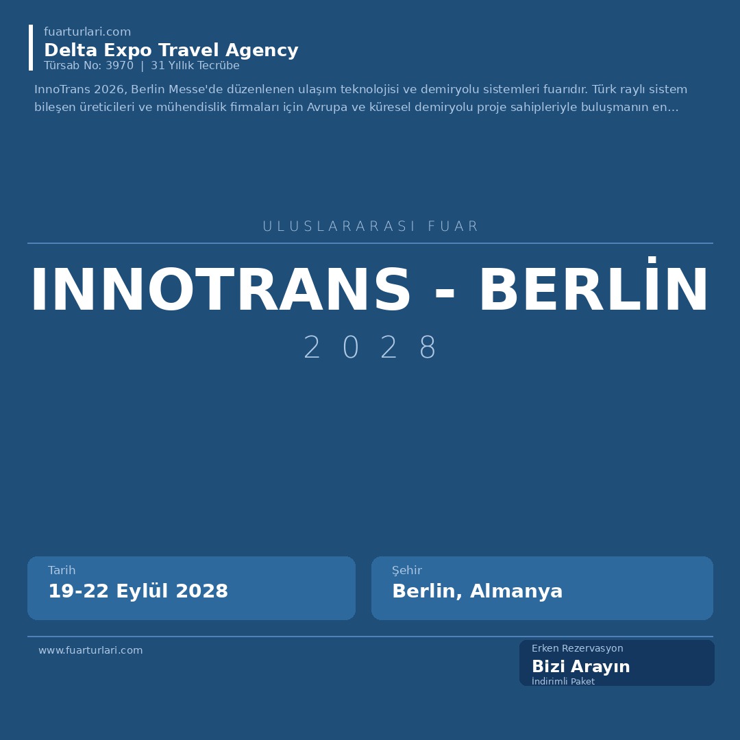 InnoTrans 2028 - Berlin