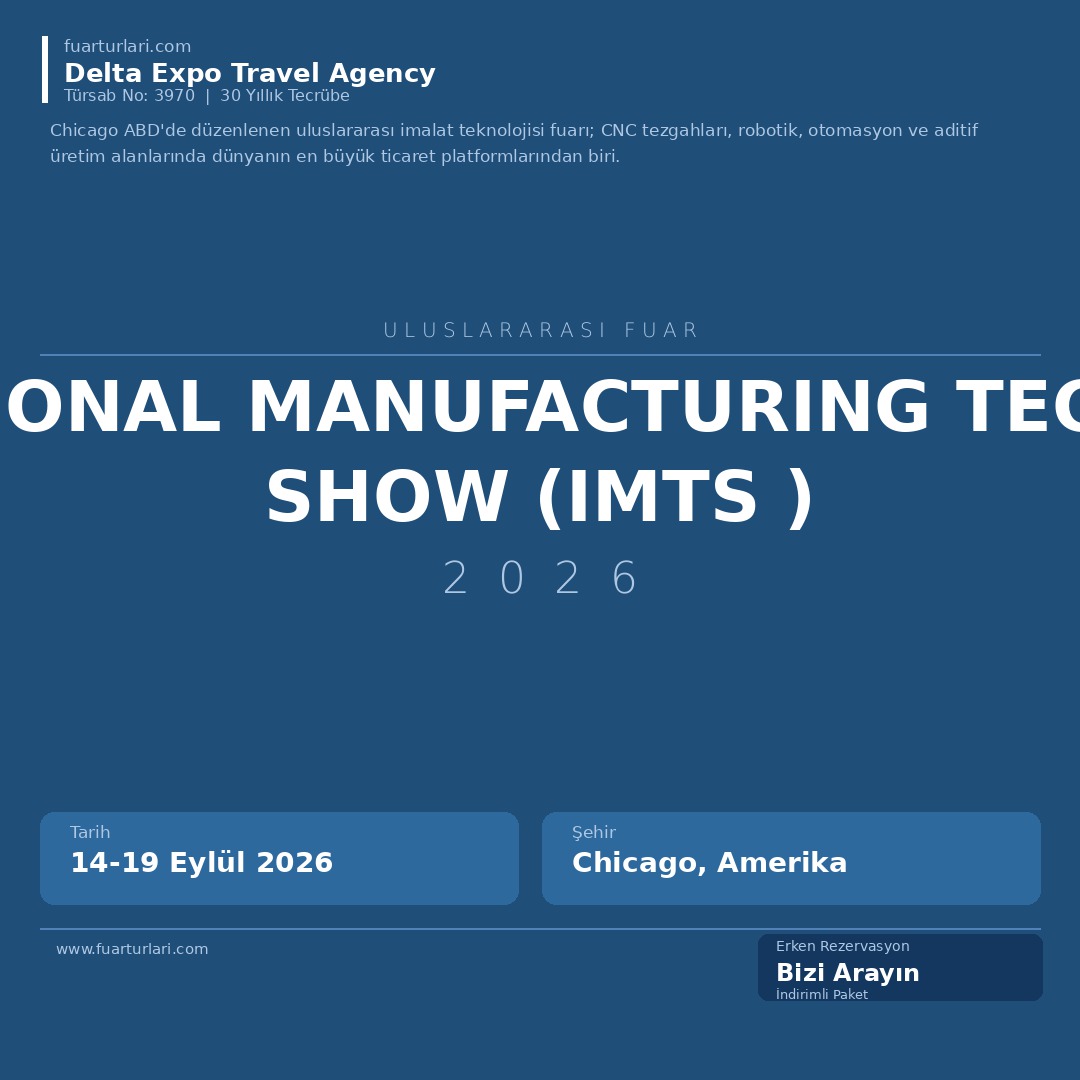 International Manufacturing Technology Show (IMTS 2026)