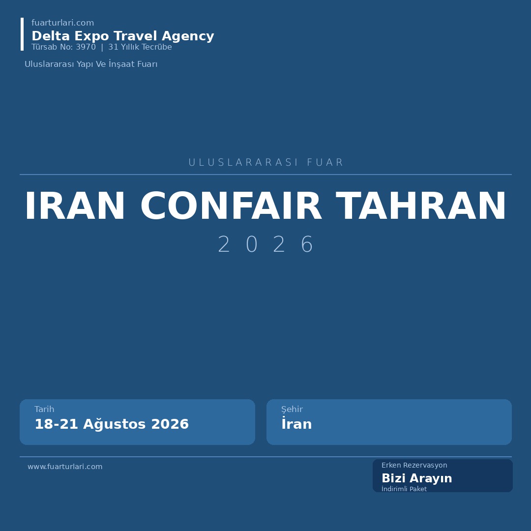 Iran Confair 2026 Tahran