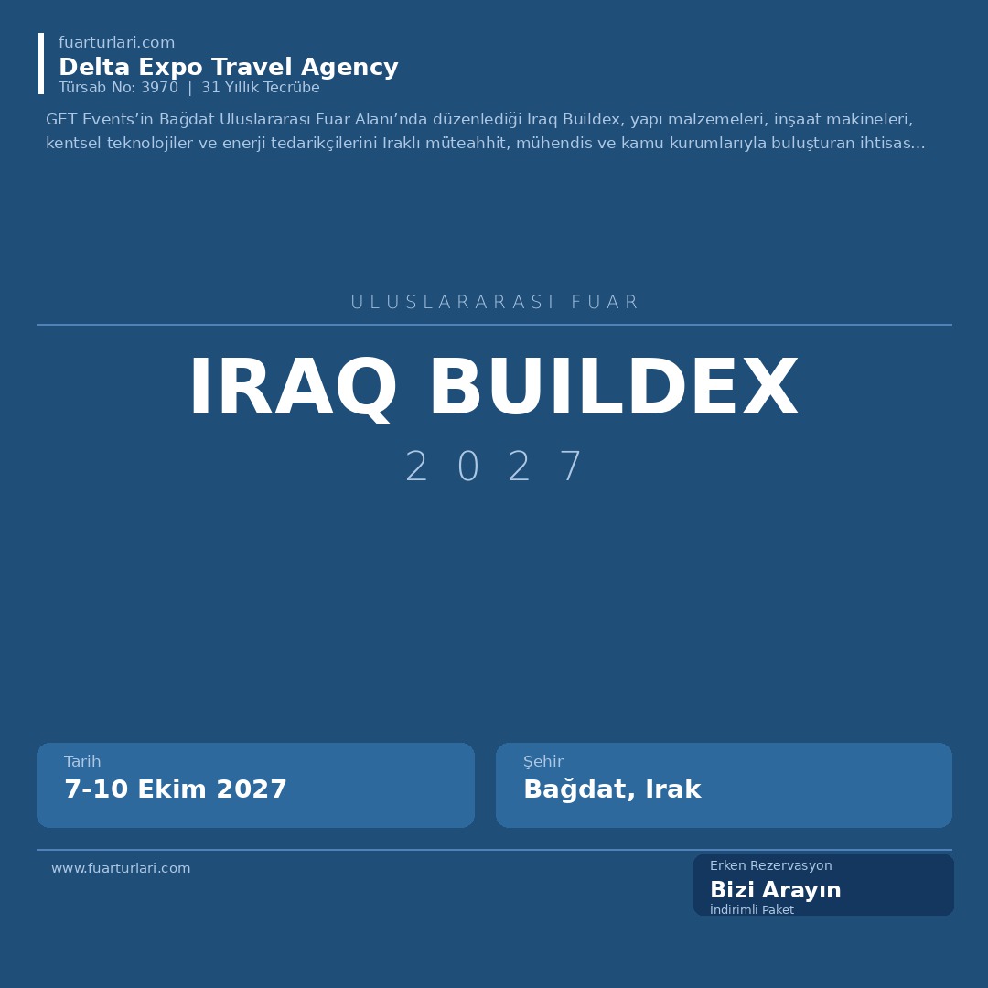 Iraq Buildex 2027