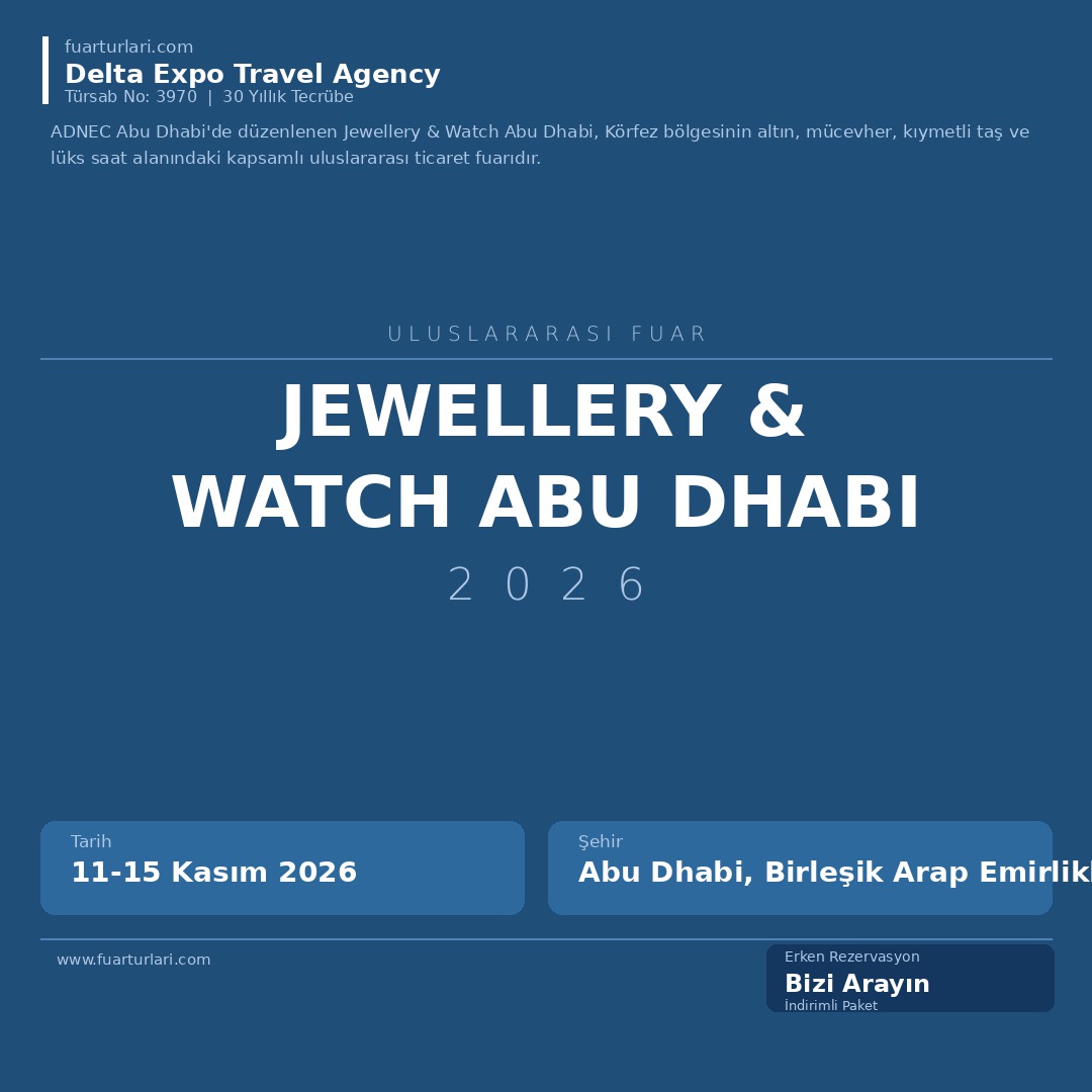 Jewellery & Watch Abu Dhabi 2026