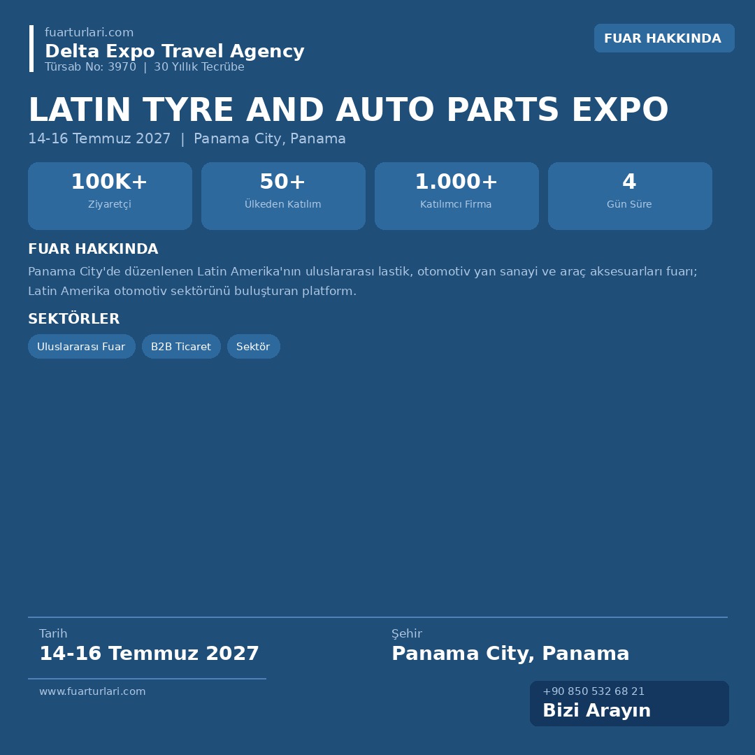 Latin Tyre and Auto Parts Expo 2027