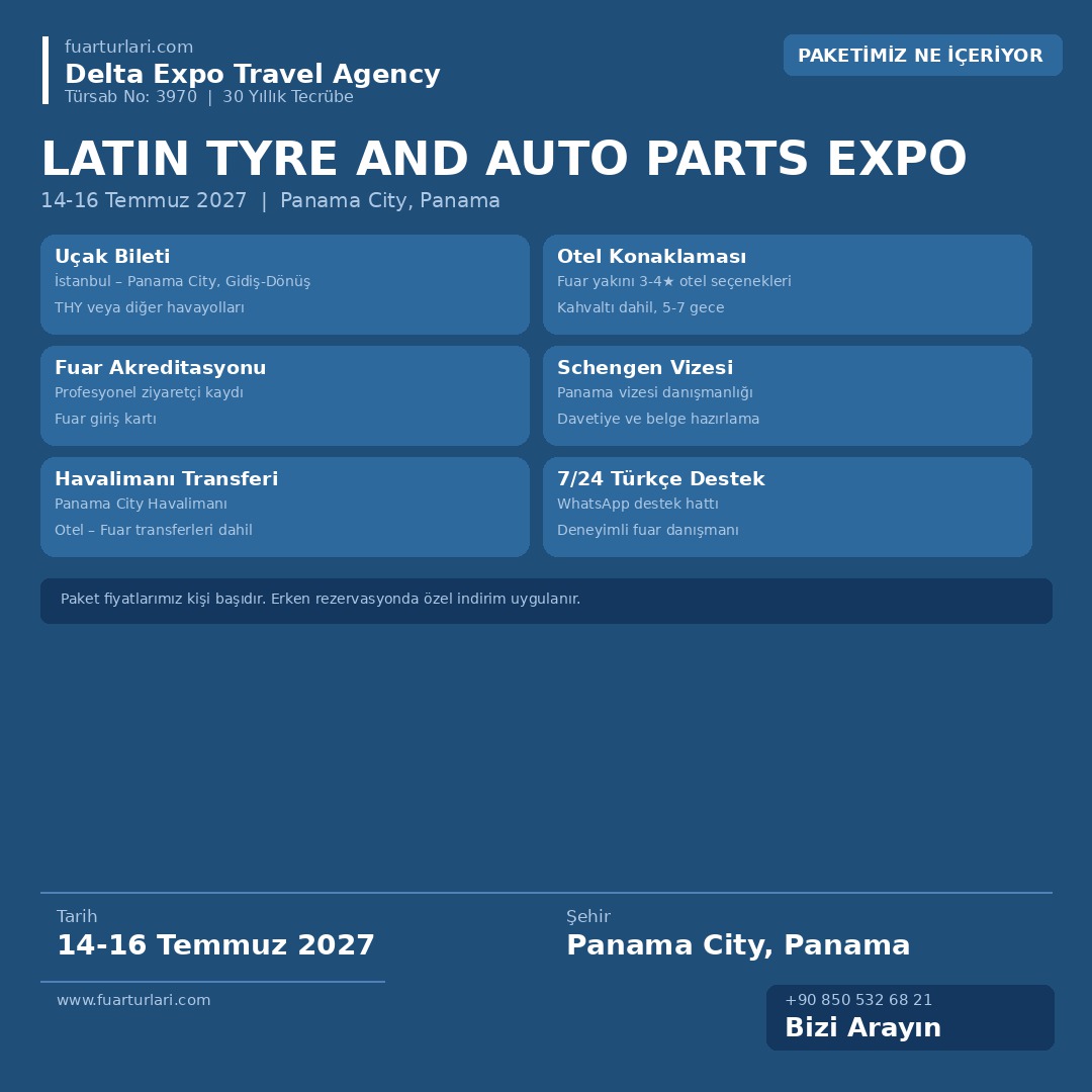 Latin Tyre and Auto Parts Expo 2027