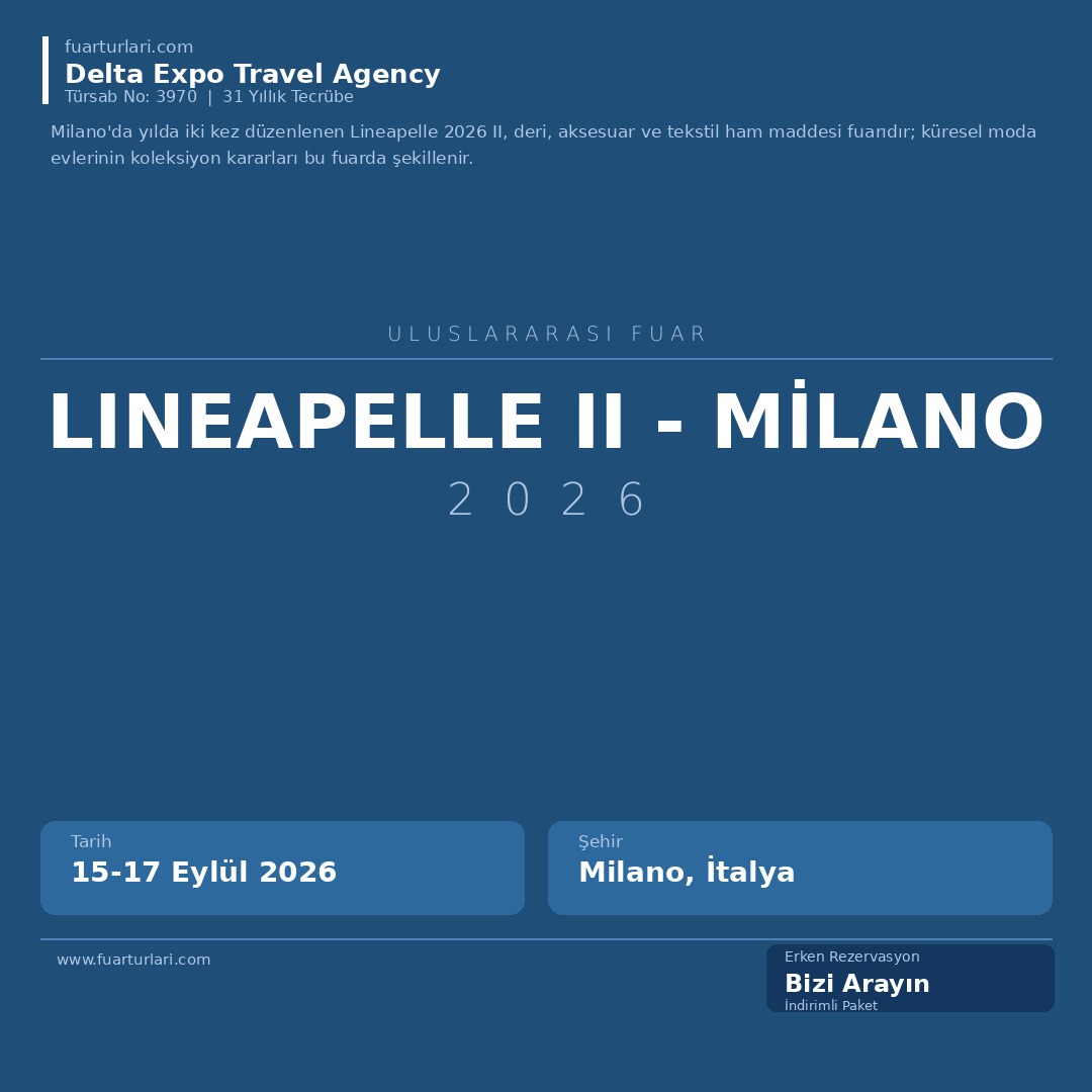 Lineapelle 2026 II - Milano