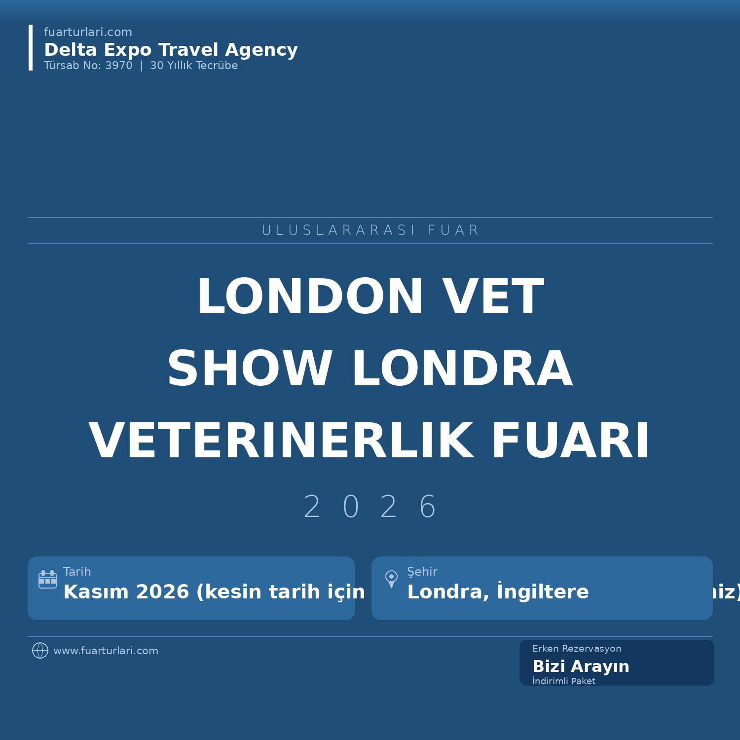 London Vet Show 2026 — Londra Uluslararası Veterinerlik Fuarı ve Kongresi