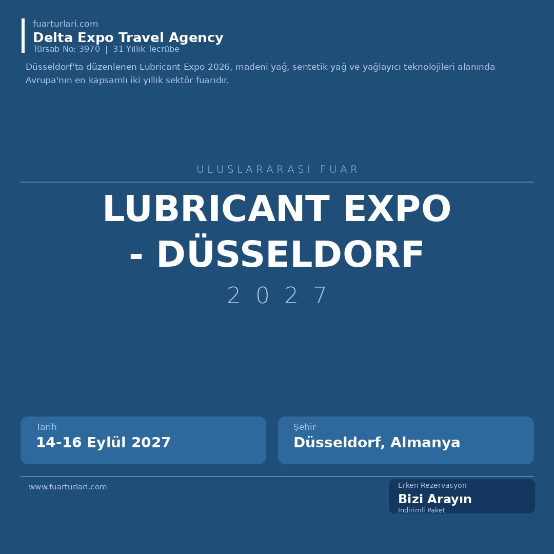 Lubricant Expo 2027 - Düsseldorf