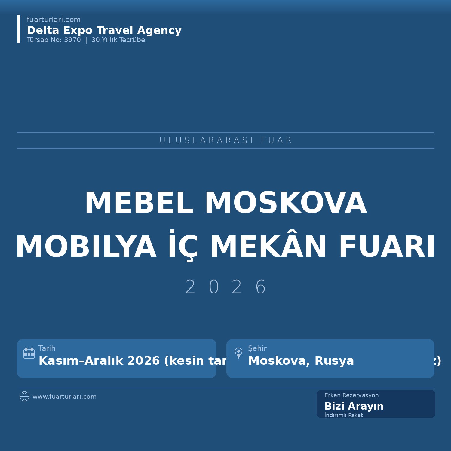 Mebel 2026 — Moskova Uluslararası Mobilya ve İç Mekân Fuarı
