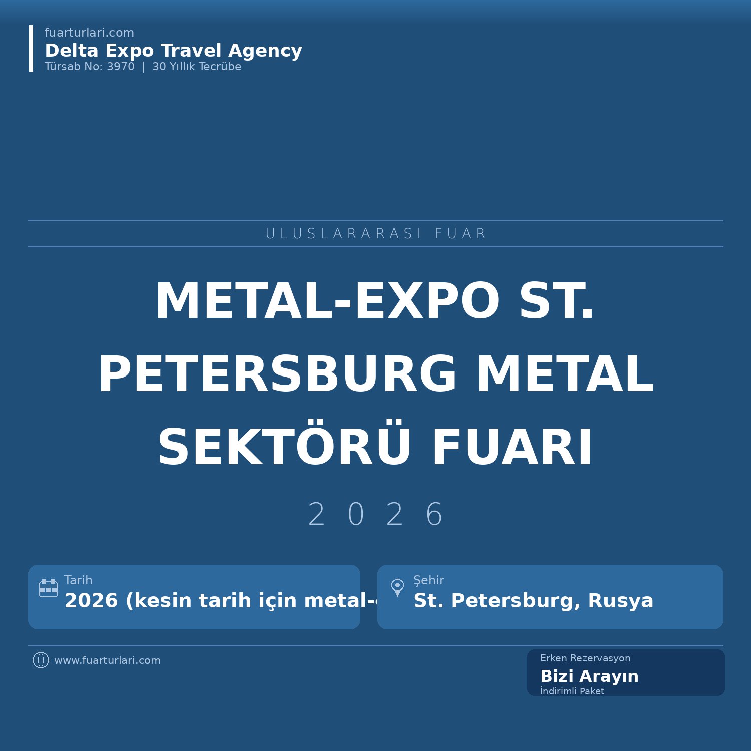 Metal-Expo 2026 — St. Petersburg Endüstriyel Metal Fuarı