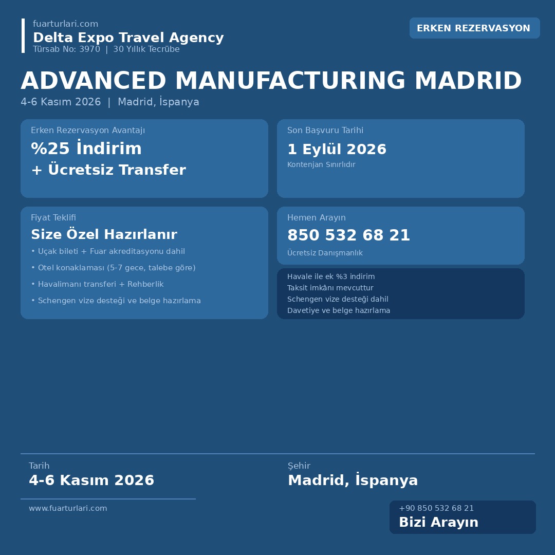 Advanced Manufacturing Madrid 2026