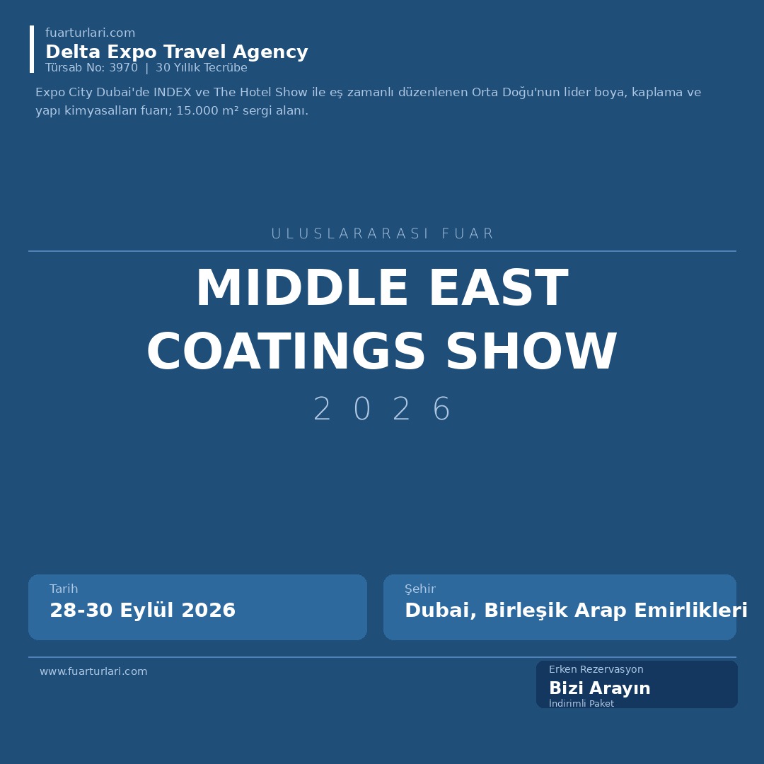 Middle East Coatings Show 2026