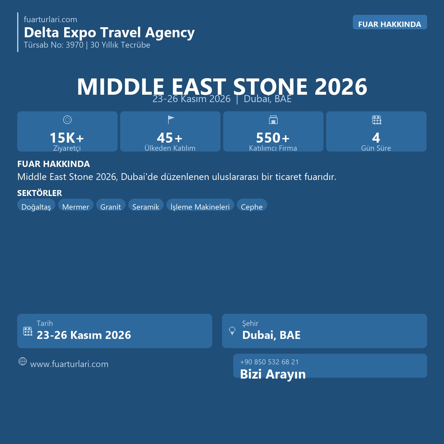 Middle East Stone Dubai 2026