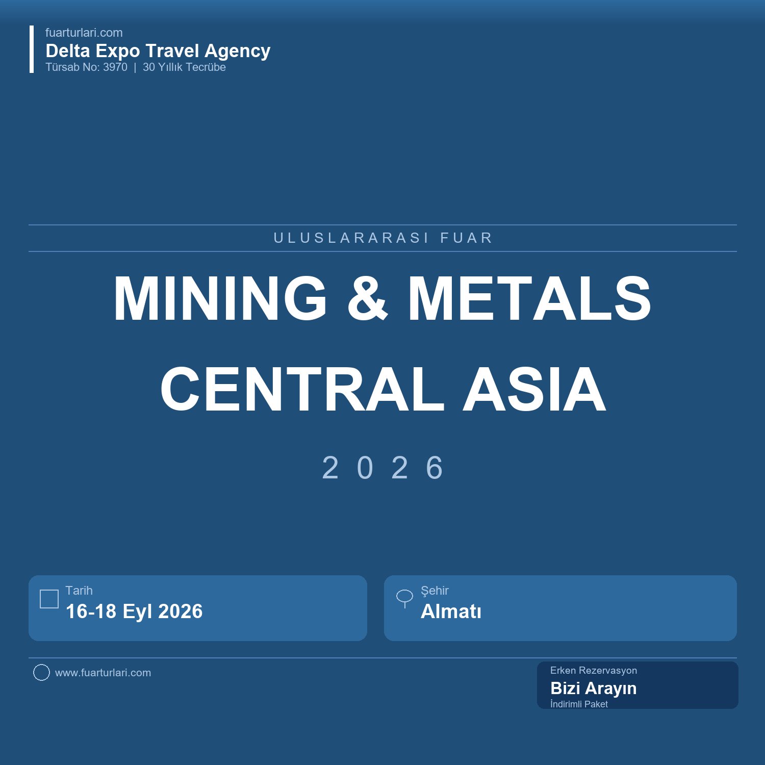 Mining & Metals Central Asia 2026 - Almatı