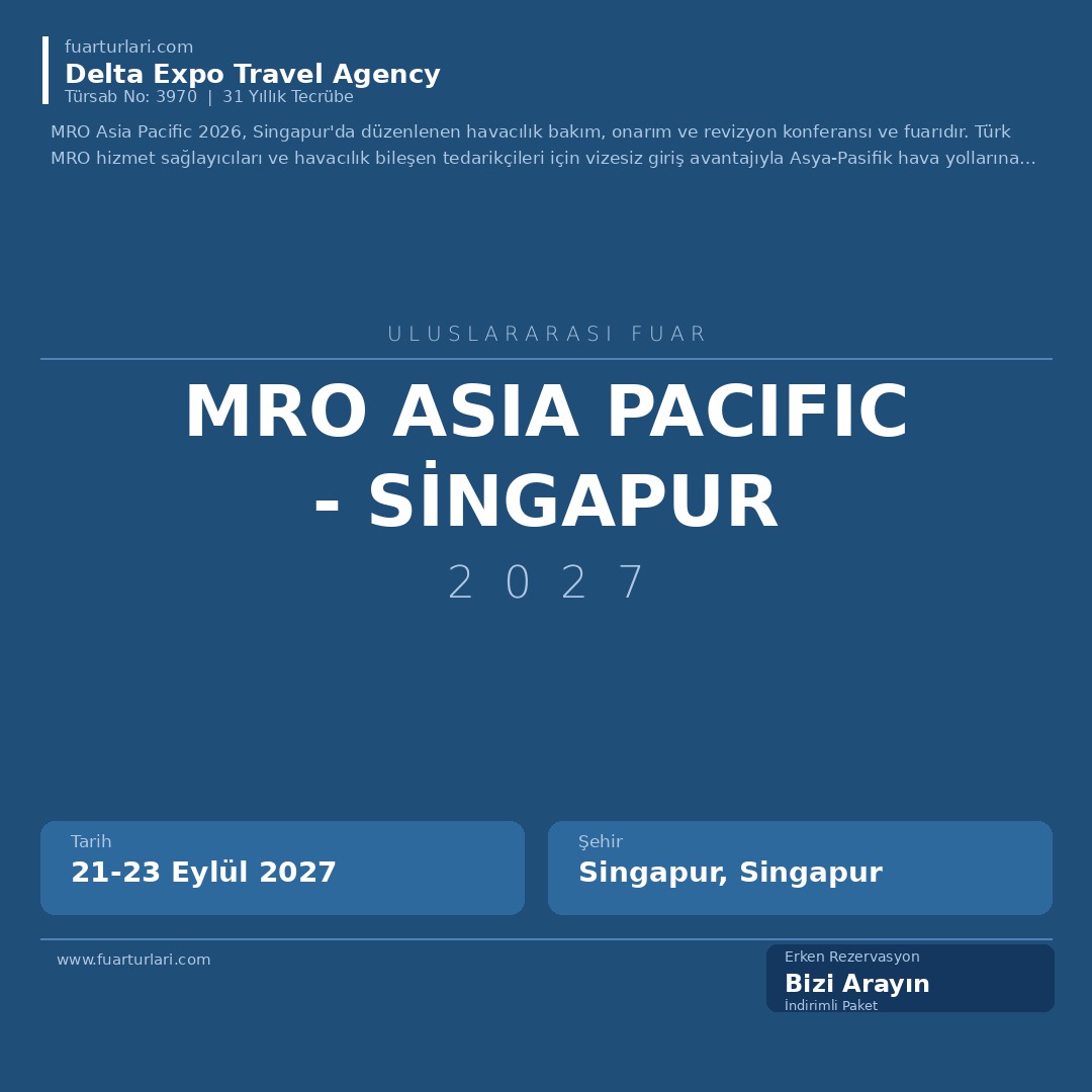 MRO Asia Pacific 2027 - Singapur