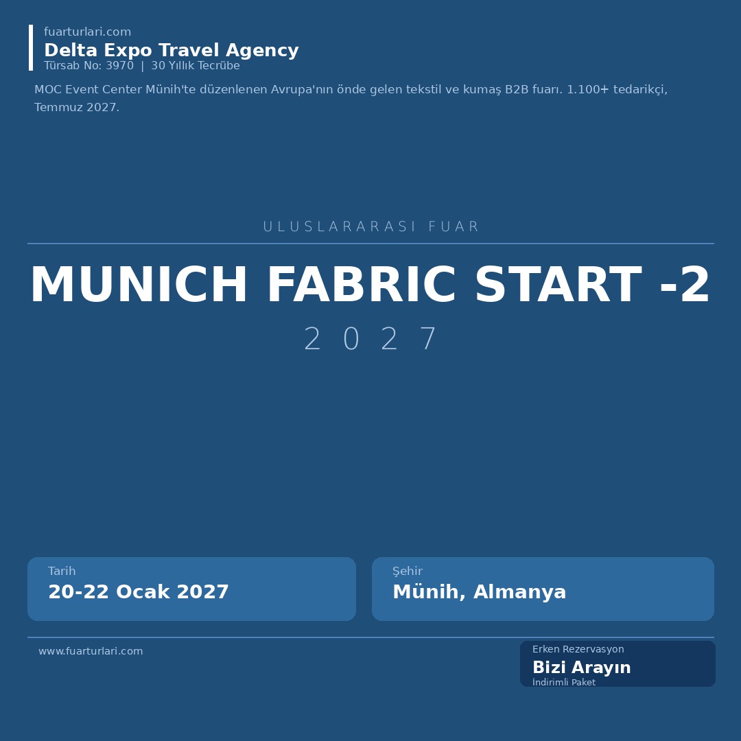 Munich Fabric Start 2027-2