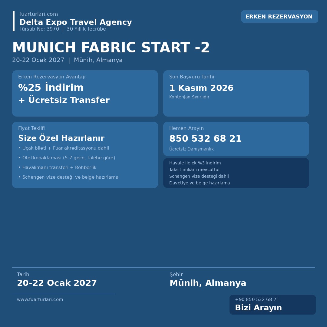 Munich Fabric Start 2027-2
