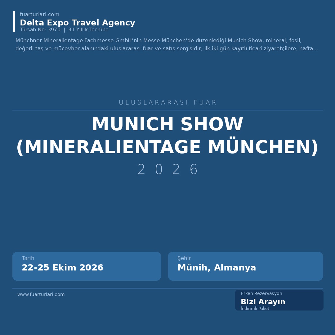 Munich Show (Mineralientage München) 2026